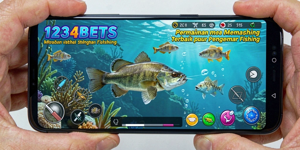 Tampilan menarik dari gameplay memancing di 1234BETS.
