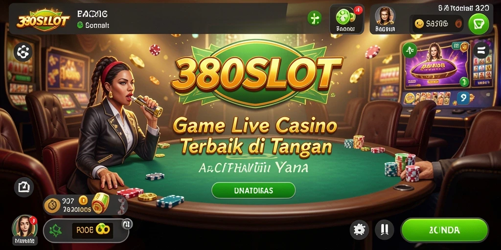 Tampilan permainan Live Casino 380SLOT yang menegangkan dan interaktif.