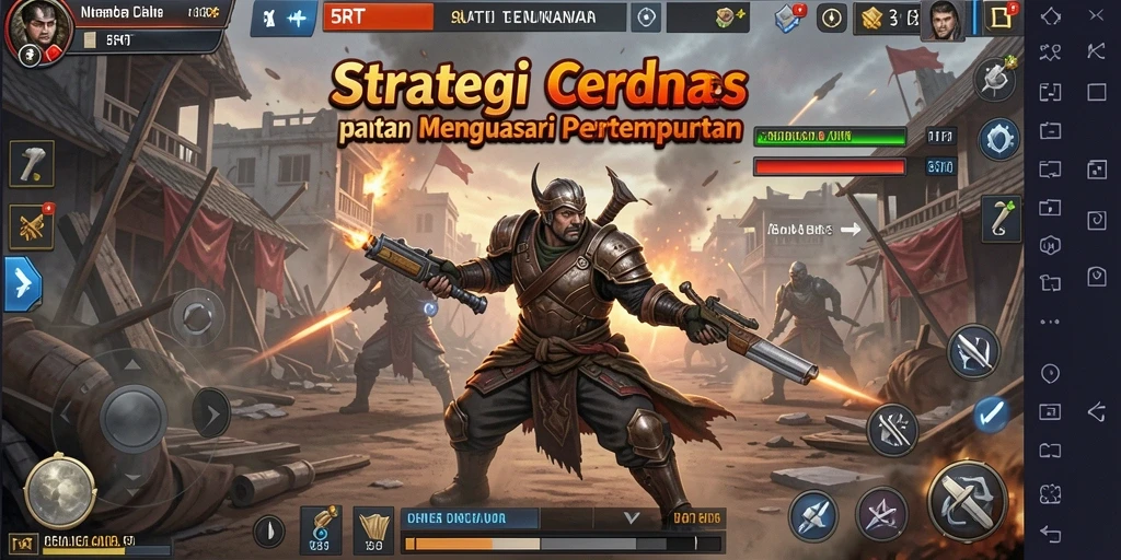 Tampilan gameplay menarik dari 5RT dalam pertempuran strategis.