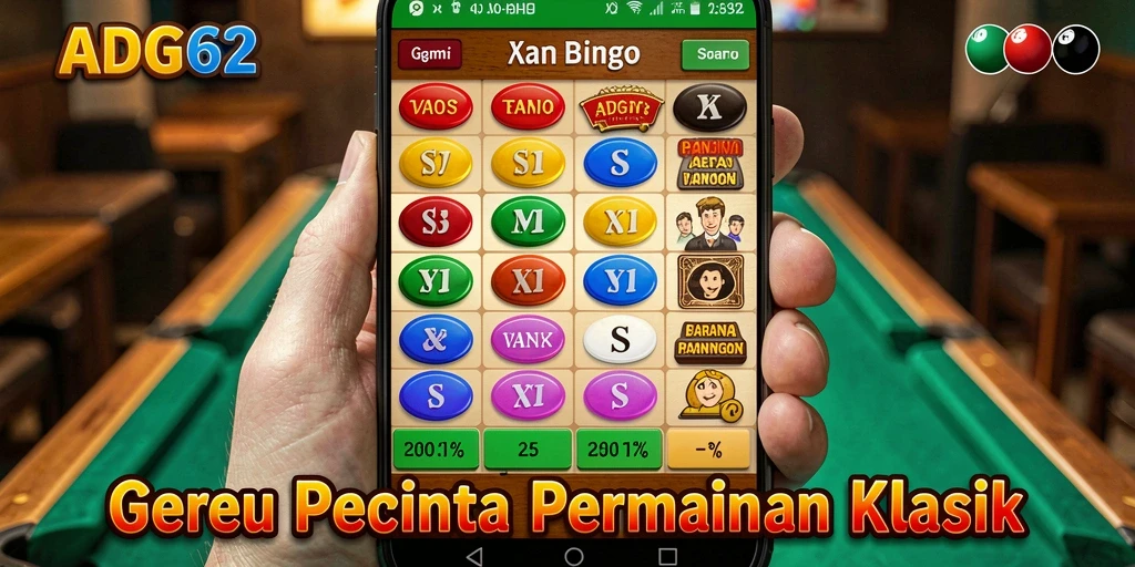Tampilan gameplay Bingo seru di ADG62 penuh warna.
