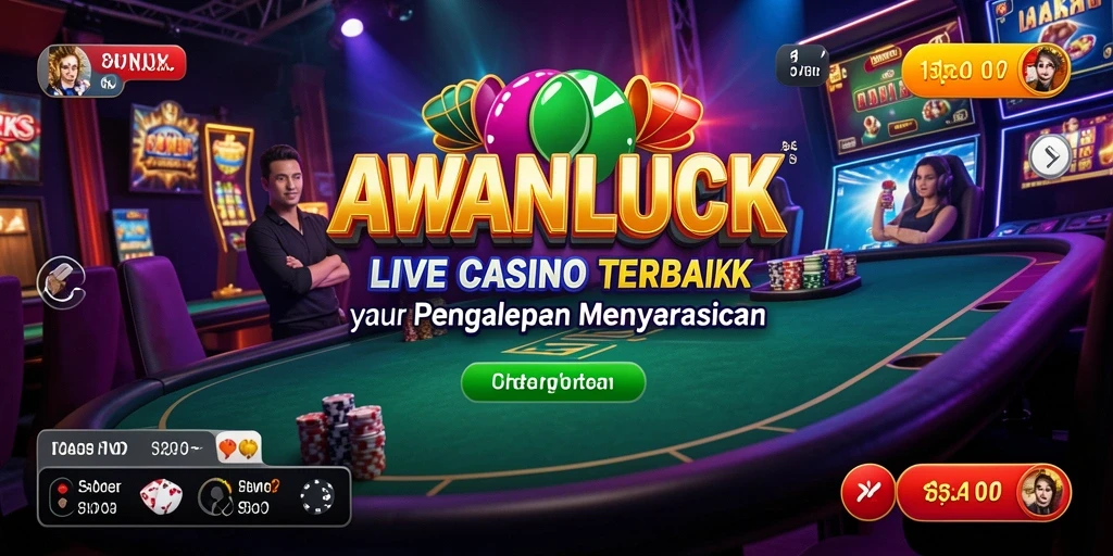 Tampilan gameplay langsung dari AWANLUCK dengan dealer profesional.