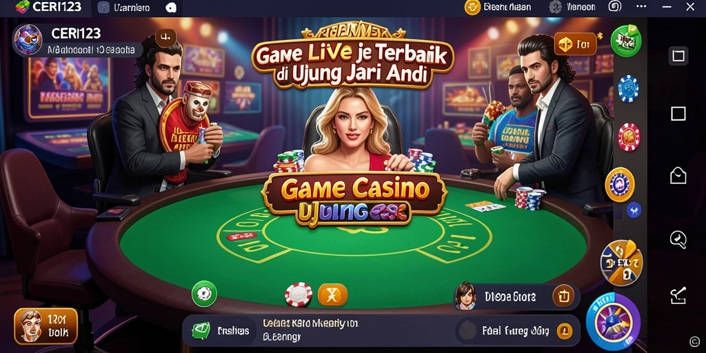 Screenshot gameplay CERI123 menunjukkan keseruan suasana Live Casino.
