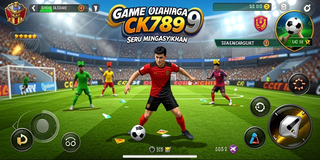Tampilan gameplay CK789 yang penuh aksi dan dinamika olahraga.