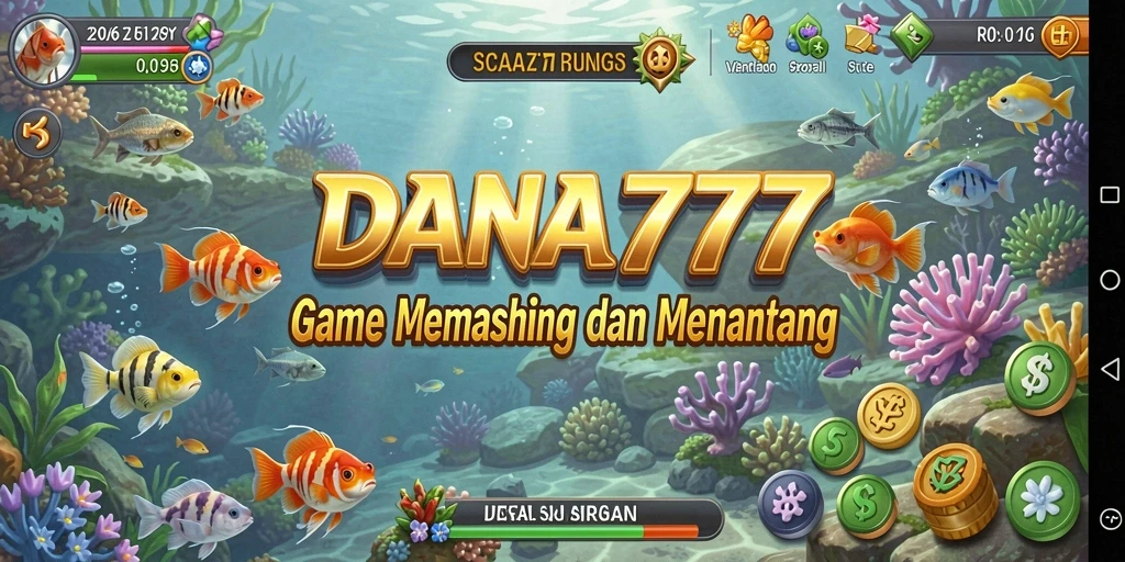 Tampilan screenshot DANA777 menampilkan pengalaman memancing yang realistis.