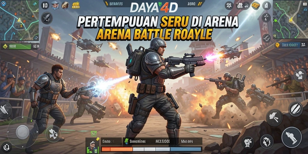 Tampilan gameplay seru di arena pertempuran DAYA4D.