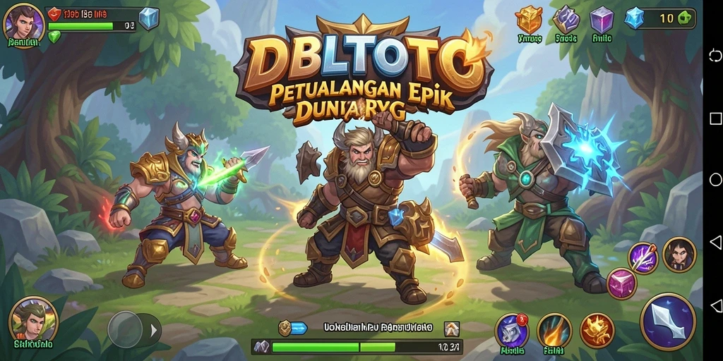 Tangkapan layar menampilkan aksi pertarungan seru di DBLTOTO.