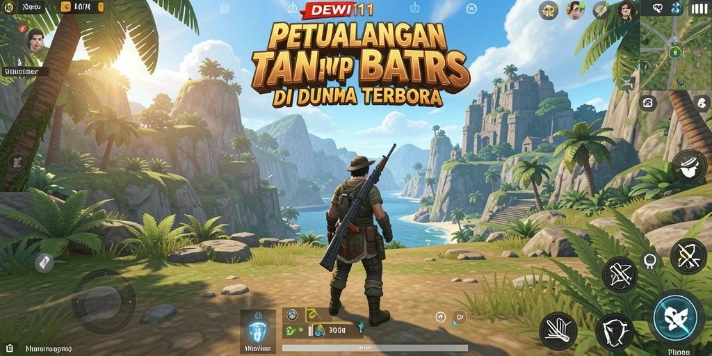 Tampilan gameplay DEWI11 yang menarik dan penuh petualangan dalam dunia terbuka.