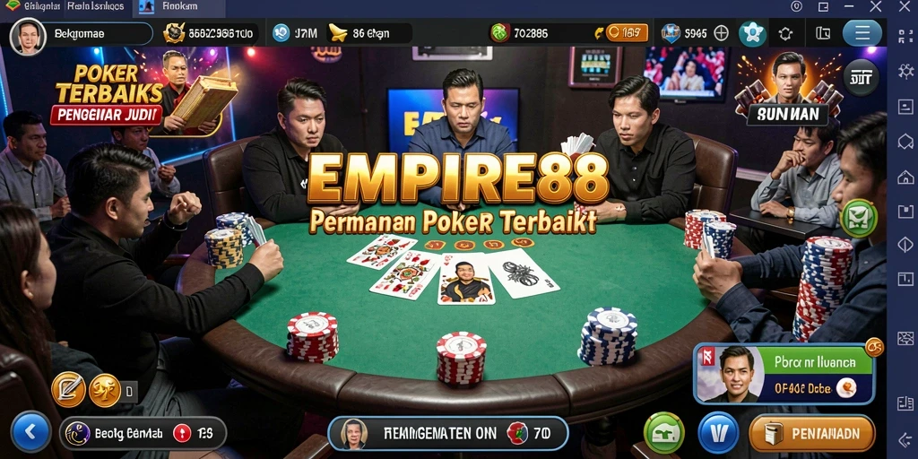 Screenshot gameplay EMPIRE88 yang menarik dan penuh strategi Poker.