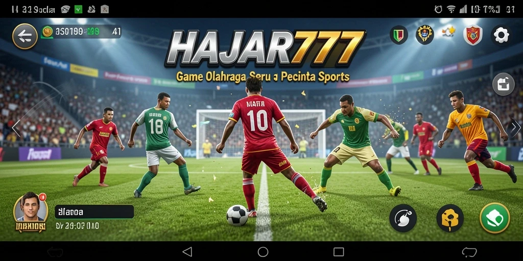 Tampilan gameplay seru dari HAJAR777 yang menggugah semangat.