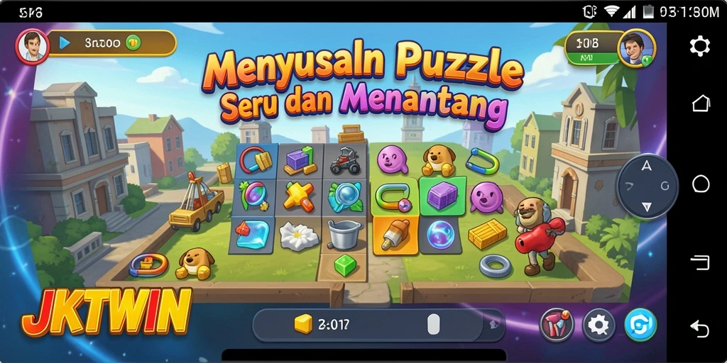Tampilan gameplay JKTWIN yang menarik dan penuh warna.