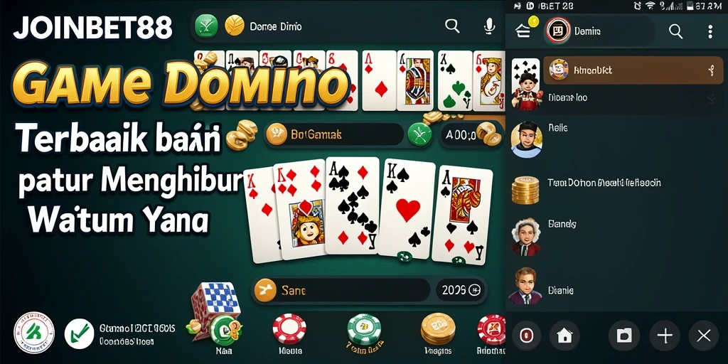 Screenshot gameplay JOINBET88 menampilkan keseruan bermain Domino.
