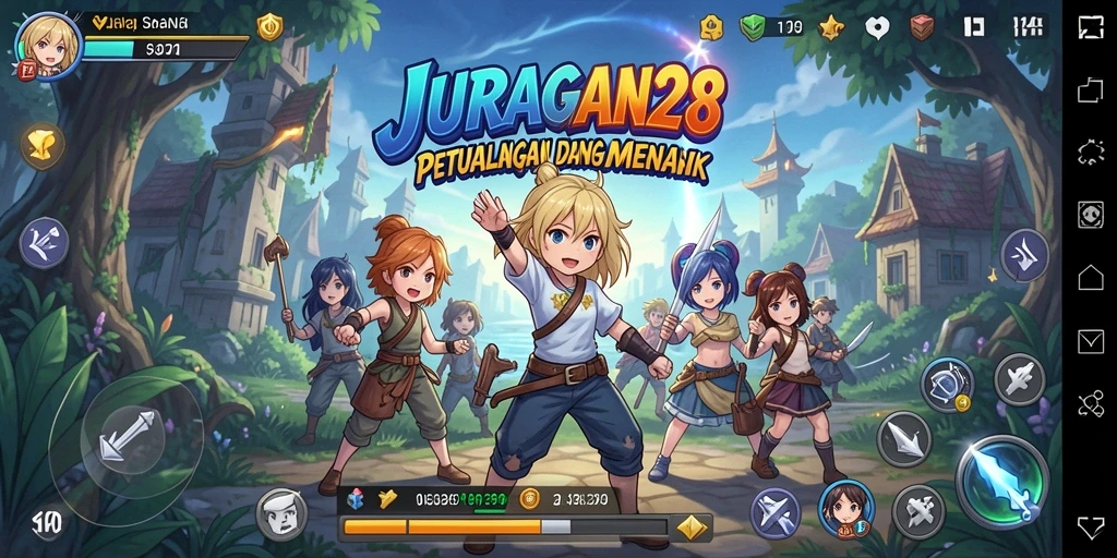 Tangkapan layar dari gameplay <strong>JURAGAN28</strong> yang penuh aksi dan petualangan.