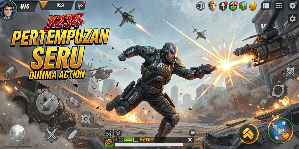 Tampilan gameplay K234 yang mendebarkan dan penuh aksi.