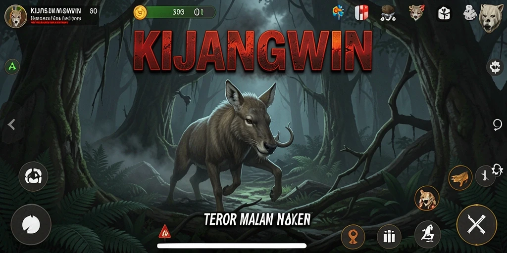 Menampilkan gameplay menyeramkan di hutan angker KIJANGWIN.