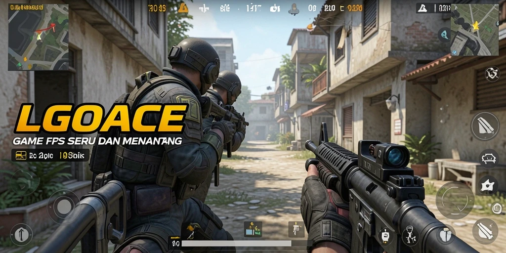 Tangkapan layar permainan LGOACE menampilkan aksi FPS yang mendebarkan.