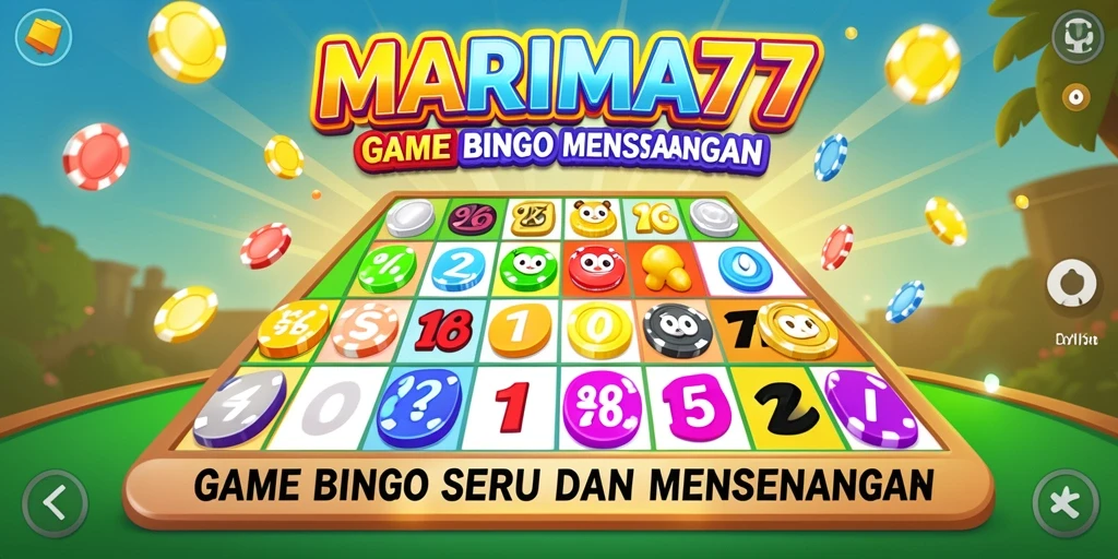 Tampilan gameplay Bingo MARIMA77 yang menarik dan seru.