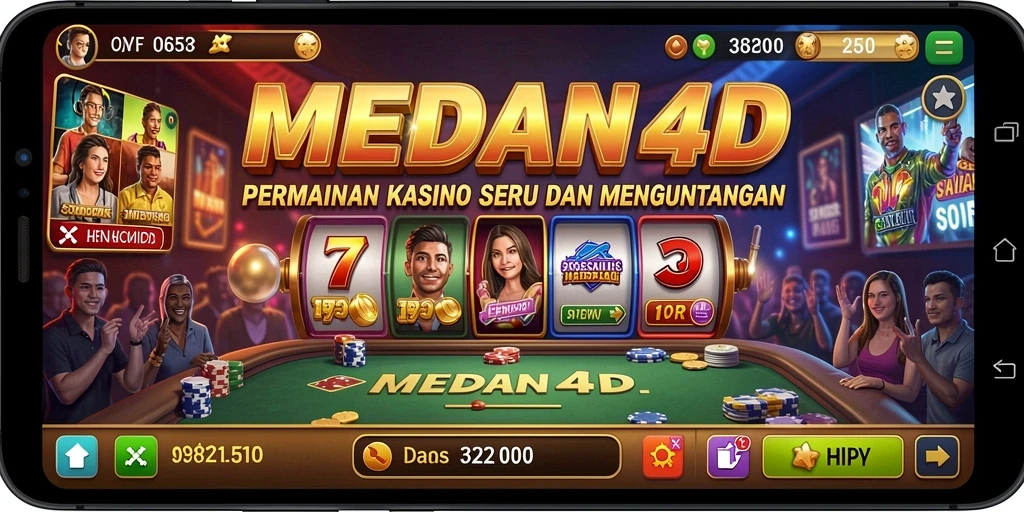 Screenshot gameplay MEDAN4D yang menunjukkan pengalaman Kasino yang memukau.