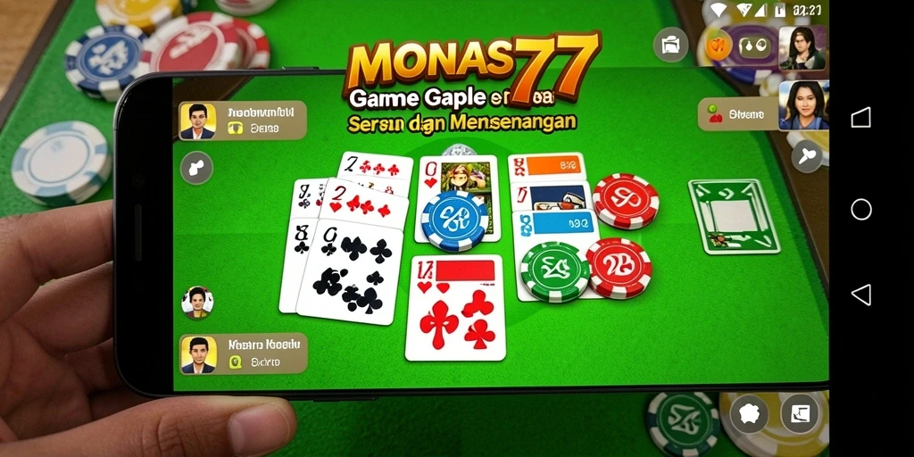 Screenshot gameplay Gaple yang mengasyikkan di MONAS77.