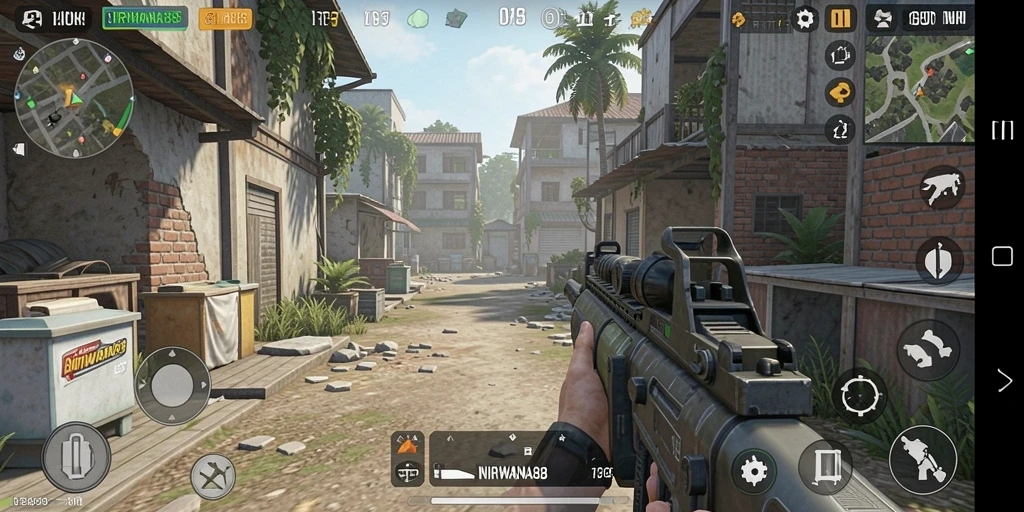 Screenshot menampilkan aksi seru dalam gameplay TPS NIRWANA88.