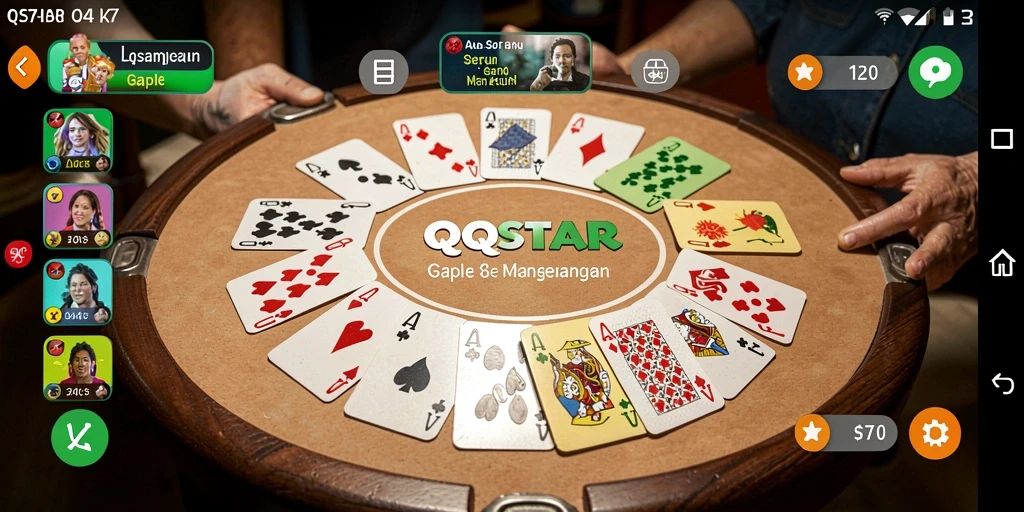 Tampilan gameplay seru dan menarik dari QQSTAR.