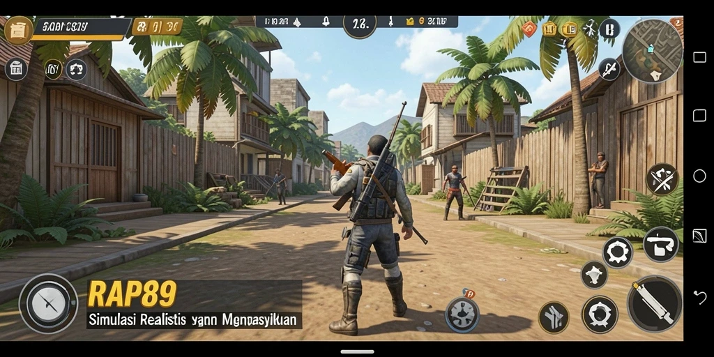 Tampilan gameplay realistis dari RAP89 yang penuh tantangan.