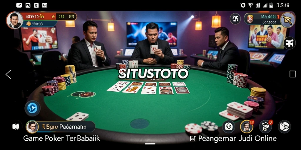 Screenshot gameplay SITUSTOTO menampilkan keseruan saat bermain Poker.