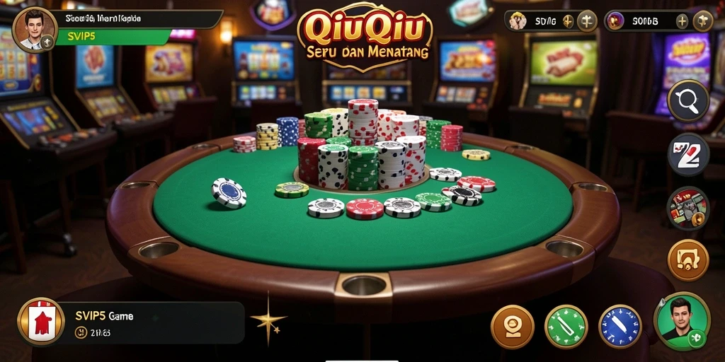 Screenshot gameplay QiuQiu yang menegangkan di SVIP5.
