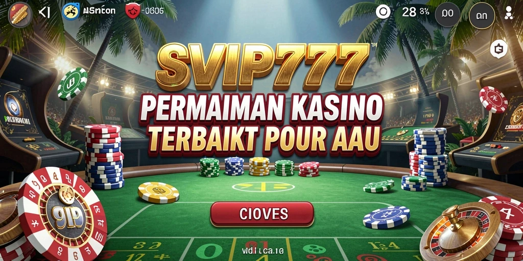 Tampilan gameplay menakjubkan dari SVIP777 dalam aplikasi Kasino.